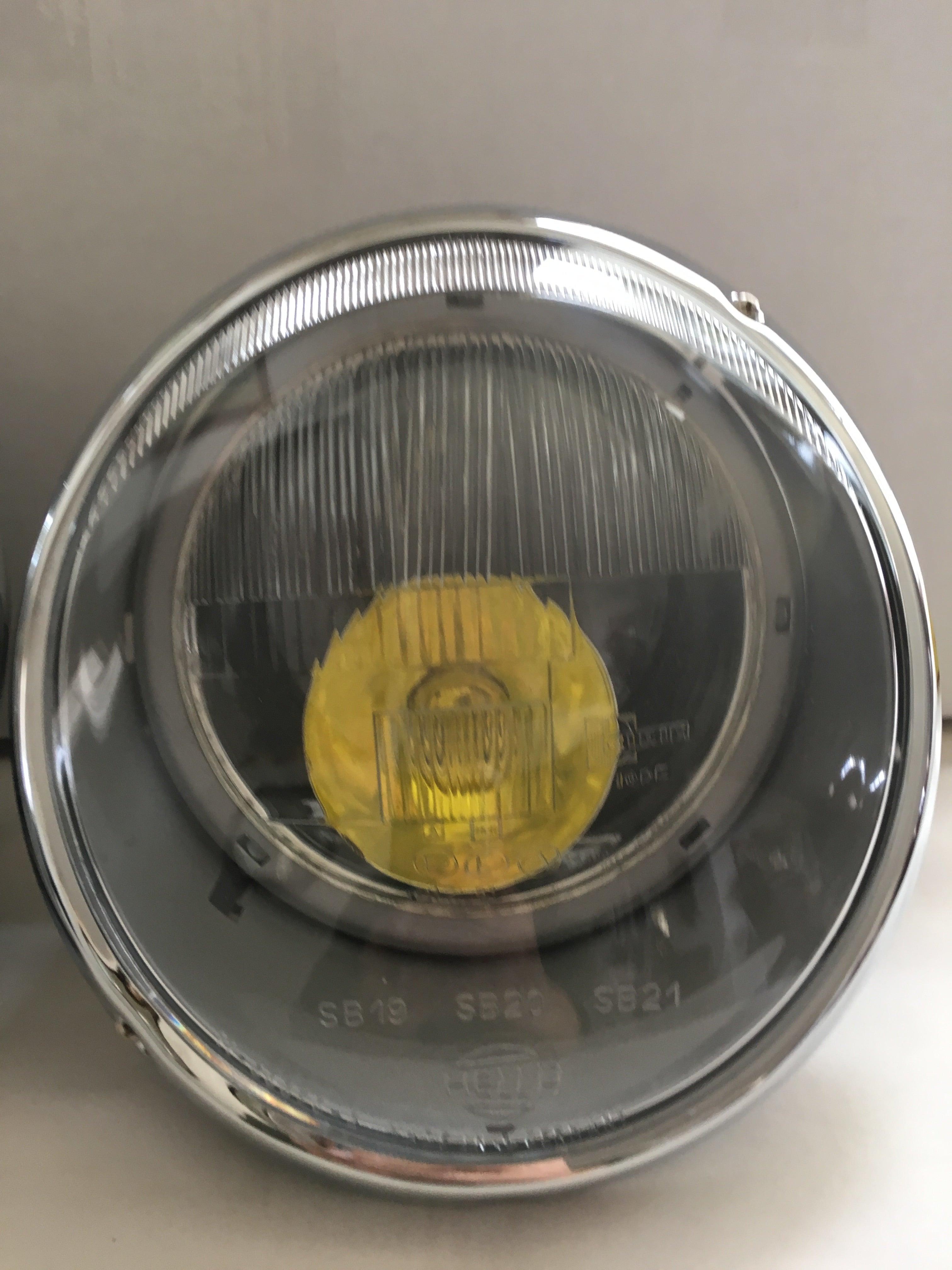 New) 911/912E/930 H4 Clear Fluted RHD Headlight Lens - 1971-89 - AASE Sales