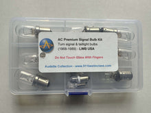 Load image into Gallery viewer, AC High Performance Incandescent Signal Bulb Kit in plastic case with nickel-plated bases, increases brightness by 45%.