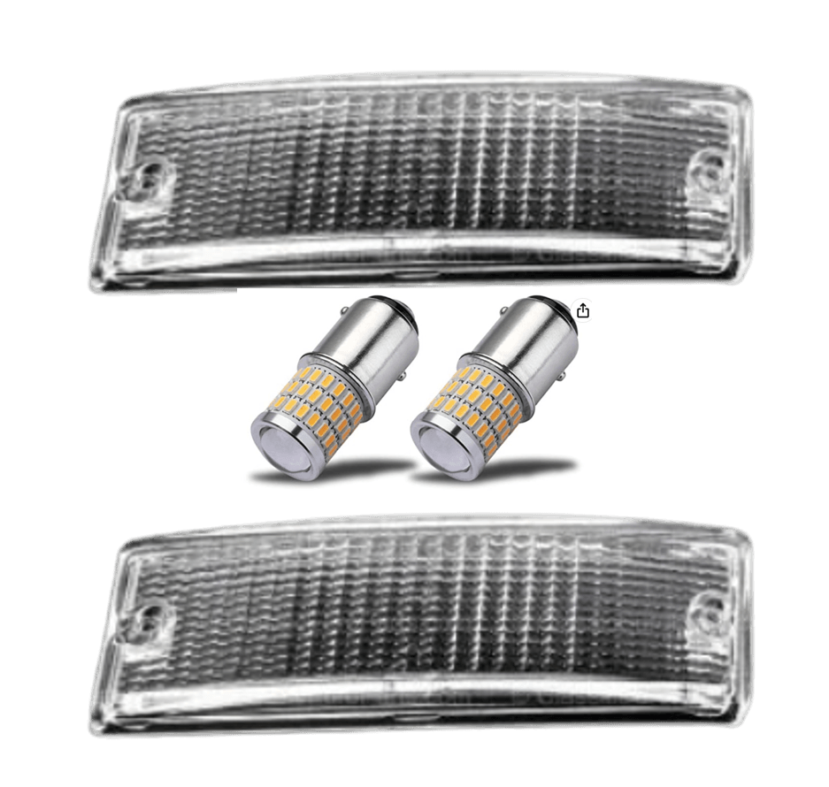 GSeries Clear Front Turn Signal Lenses Pair Audette Collection Porsche Lighting