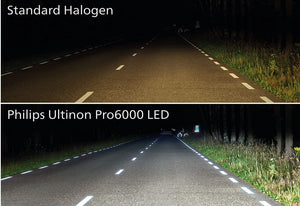 Philips Ultinon Pro6000 H4 LED Headlight Bulbs - Pair