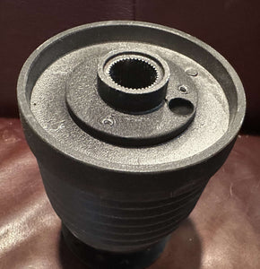 Steering Wheel Extender Hub on Leather Surface