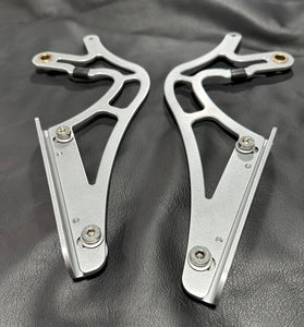 Slotted Decklid Hinges with Adjustable Quick Change Mounts ('65-'89) - Pair