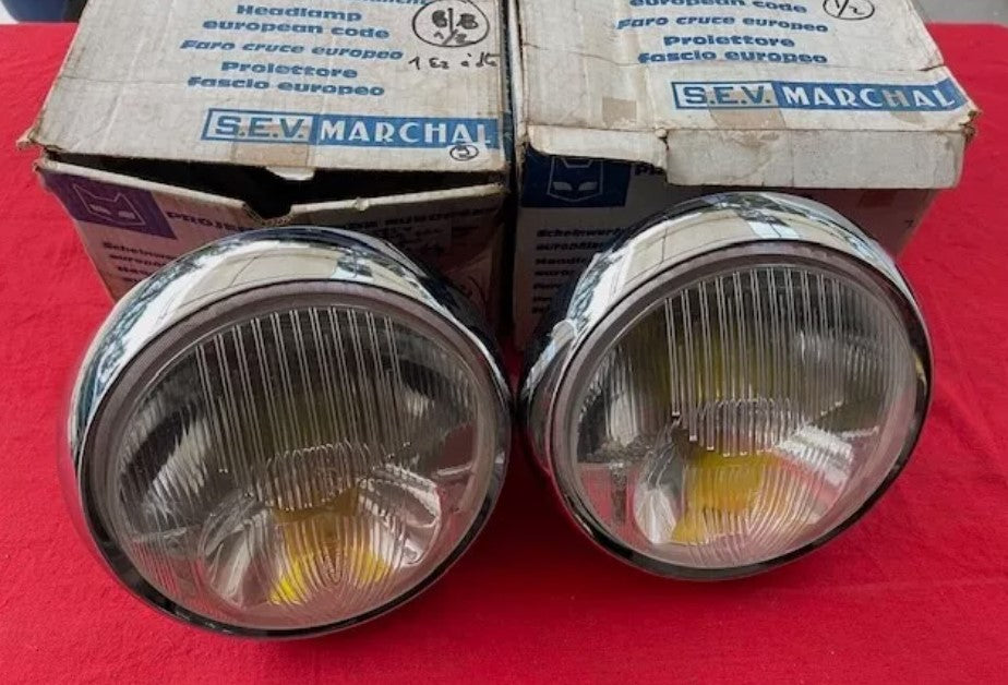 NOS SEV Marchal Amplilux Headlights (Rare)