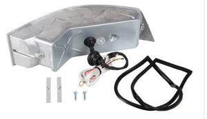 AC Porsche F-Series taillights pack with metal housing and wiring kit, 1969-1989.