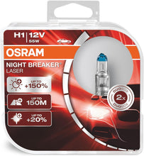 Load image into Gallery viewer, NEW: Osram Night Breaker Laser H1 - 2 Bulb Pack