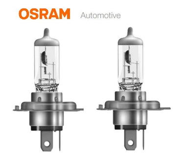 Osram Night Breaker H4 +200 automotive bulbs, high-performance halogen lights.