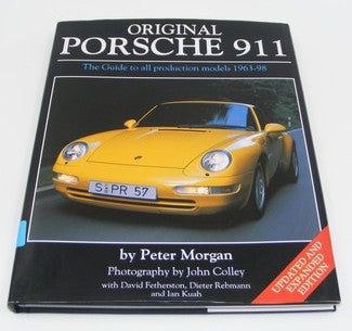 Original Porsche 911 by Peter Morgan book cover showcasing a yellow Porsche 993 model.