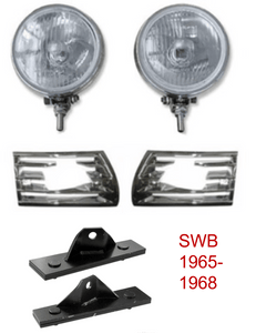 Through-the-Grille Fog Light Assemblies SWB/LWB (1965-1973) - Pair - Audette Collection ~ Porsche Lighting Restoration & BEST-IN-CLASS Porsche Parts
