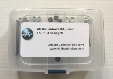 H4 Headlight Hardware Kit - Audette Collection ~ Porsche Lighting Restoration & BEST-IN-CLASS Porsche Parts