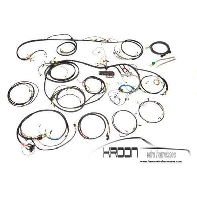 Kroon 1967 Porsche 911 complete wiring harness set with various harnesses and components.