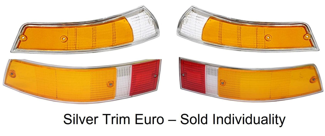 EuroLens 1969-1973 (LWB) 911 Turn Signal & Tail Light Lenses - Audette Collection ~ Porsche Lighting Restoration & BEST-IN-CLASS Porsche Parts