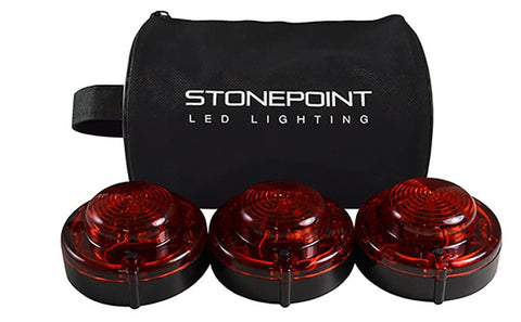 @ Stonepoint Emergency LED Road Flare Kit – Set of 3 LED Roadside Beacons