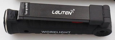Luz de trabajo plegable y linterna de antorcha para acampar, luz de peligro