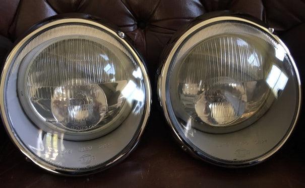 Cibié Bi-Iode (170mm) Headlight - Single - Clear High Beam - Audette Collection ~ Porsche Lighting Restoration & BEST-IN-CLASS Porsche Parts