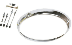 H1 7” Headlight Chrome Trim Ring - Best-in-Show Pricing® - Audette Collection ~ Porsche Lighting Restoration & BEST-IN-CLASS Porsche Parts