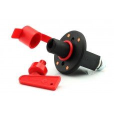 Kroon Battery Cut-Off Switch with red key and protective cap.