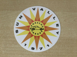 1971 Sun Valley Porsche Parade Decal/Sticker - Audette Collection ~ Porsche Lighting Restoration & BEST-IN-CLASS Porsche Parts